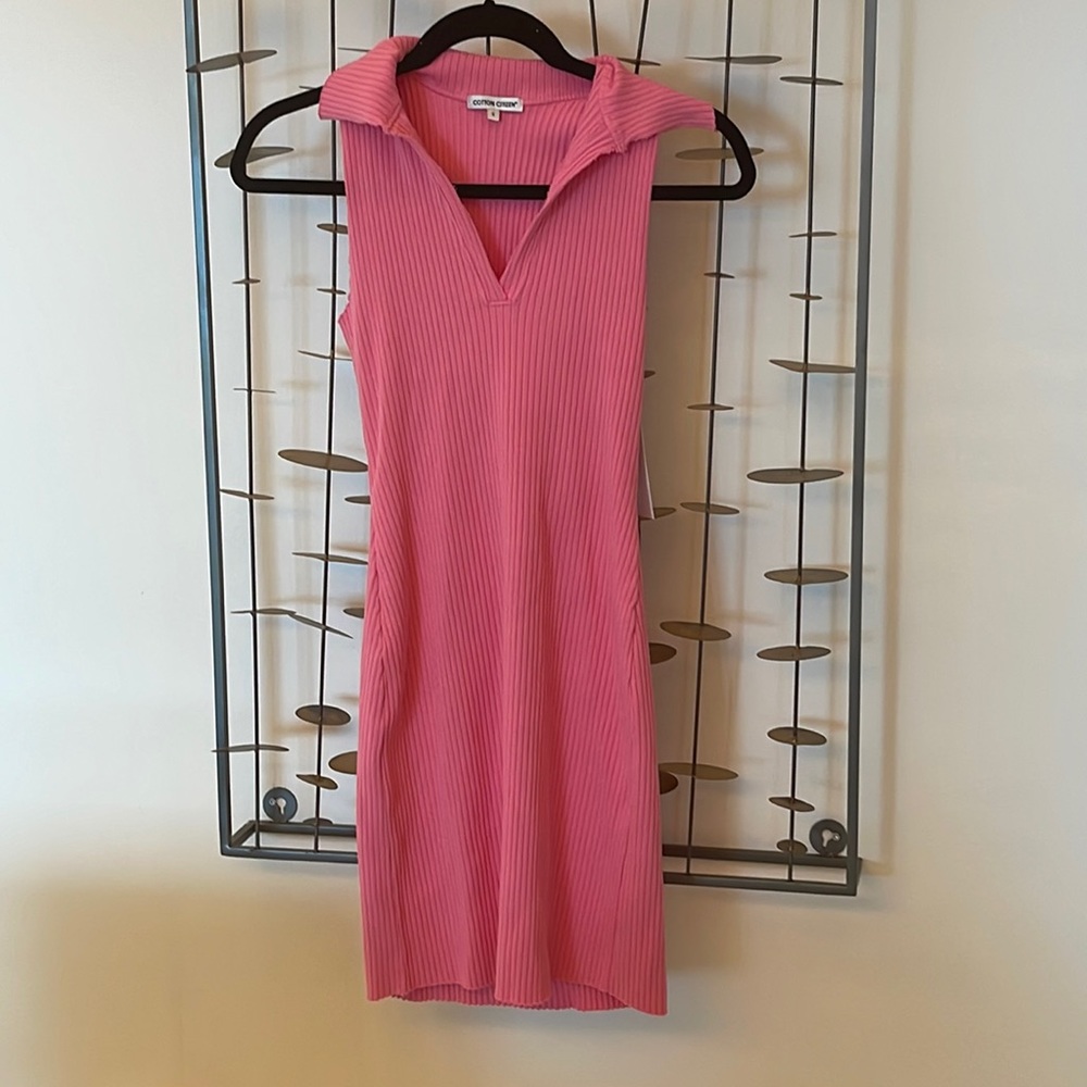 Pink polo dress